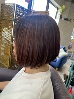 ビーチェ 小岩(Bice)&nbsp;大人可愛いピンクブラウン×内巻きショートボブ/ボブディ