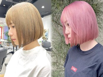 ゼスト 八王子店(ZEST)の写真/初めてのブリーチもお任せ！学生に人気♪ダブルカラーで叶える、憧れの透明感ヘア！◎