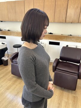 ブーム(BOOM) レイヤーボブ×ダークベージュ