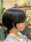 大人ガーリー/レイヤーショート/前髪白髪/20代30代40代50代/大宮