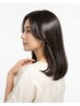 {究極の艶髪ストレート} 小顔カット＋縮毛矯正＋カラー＋marbbトリートメント