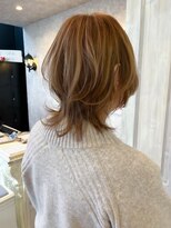 キャアリー(Caary) 福山人気オレンジベージュ白髪ぼかし30代40代50代ウルフ骨格補正