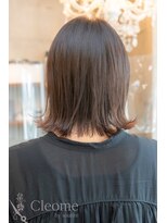 クレオメ 田町店(Cleome)&nbsp;グランマッシュ前髪艶髪斜めシースルーバング美髪イメチェン暗髪