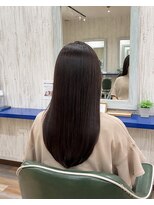 ルートヘア 辻堂店 髪質改善ストレート艶髪ロング暗髪ダークブラウン20代30代☆