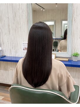 ルートヘア 辻堂店 髪質改善ストレート艶髪ロング暗髪ダークブラウン20代30代☆