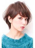 ショートカット・ 白髪染め・ 50代・ハイライト