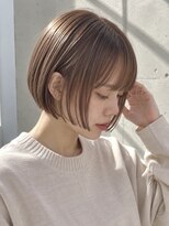 ノア(NOA) 【NOA】韓国風ミニボブ×顔まわりレイヤー×シースルーバング