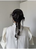 カチモリ　お呼ばれヘアセット