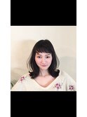 セレブモデル風♪ショートバング◎セミディ♪ロブ