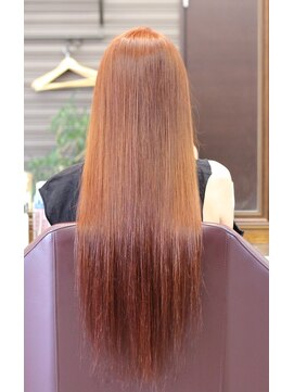 美容室 ドリームスタイル グラデーション×ハイトーンブリックカラー