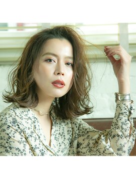 ロンド ルージュ 銀座店(Lond rouge) 外ハネボブ　アッシュブラウン