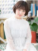好感ローライト小顔前下がりナチュラルボブa上尾20代30代40代