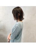 青みアッシュで透明感!グレージュ!