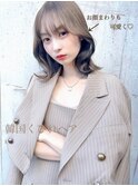 韓国風くびれヘア/可愛いおくれ毛カット