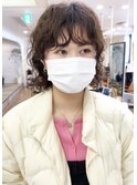 #ウェーブパーマ#水パーマ#くせ毛風#くるくる