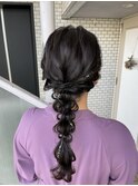編みおろし 編み下ろし 結婚式参列ヘア イベントヘア デートヘア