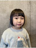 乾かすだけでまとまるミニボブキッズカット