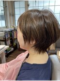 白髪ぼかし・・・酢酸カラー+カット