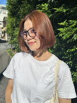 ガーランド (Garland) マチルダボブ/前髪/オレンジカラー/暖色カラー/センター分け前髪