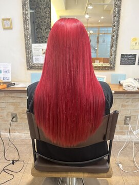 ネオリーブカップ 町田店(Neolive capu) ブリーチカラー/赤髪