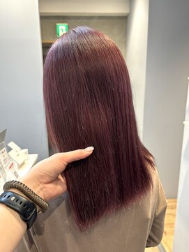 ベルベットヘア 千早店(Velvet hair) cherry pink 【Shion】