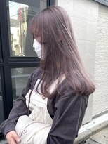 リムレスバイサンク 万代 新潟駅(LIMLESS by cinq)&nbsp;ミルクティーベージュダブルカラーグレージュカラーハイライト