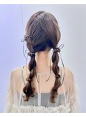 編み下ろしツイン