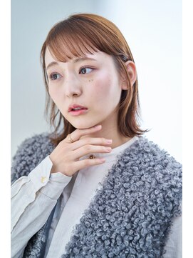 ユニックス イオンモール北戸田店(UNIX) 【30代ヘアスタイル】外ハネくびれボブ×ラベンダーアッシュ