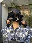 フェミニンロングウェーブミディアム着物ヘア卒業式吉祥寺