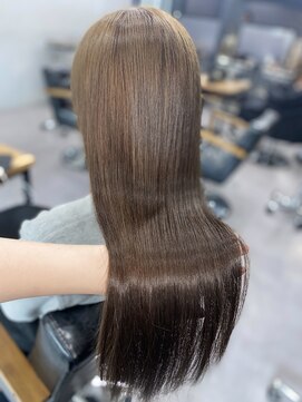 ウェイビー 桜木町店(WAVY) 【ワンカラー】くすみ透明感カーキブラウン