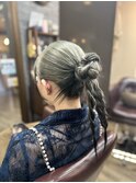 【フラワーオーガニック青池】　～カチモリヘアアレンジ～