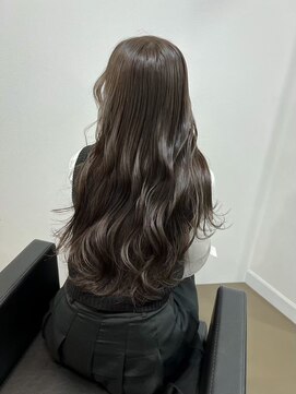 ノー バイ イオエ 西梅田(no. by ioe) ブリーチなしカラー/髪質改善/ミルクティーベージュ/小顔ヘア