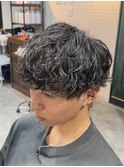 ラウンドマッシュ×シャドーパーマ