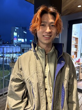 リンネ(Lin'ne) 『夏カラー!』オレンジセンターパートウルフ