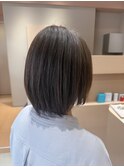 毛髪再整ストレート×ショートボブ