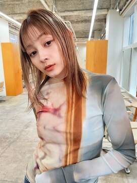 グリーン 北千住(green) 【北千住】ミディアムレイヤー×ミルクティーベージュ