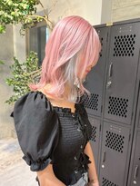 ヲタク(wotaku.) インナーカラーイヤリングカラーデザインカラーピンクカラー水色