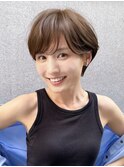 ショートヘア/分け目なし/イメチェン/30代40代50代60代/表参道
