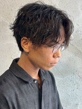 ニアウ 高崎店(Niau) MEN’S HAIR/シャドウパーマ/刈り上げセンターパート/群馬高崎