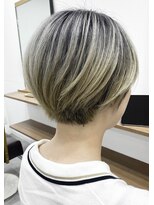 ランプ(Lamp) くびレイヤー グレーベージュ 白髪染め 白髪ぼかし 髪質改善