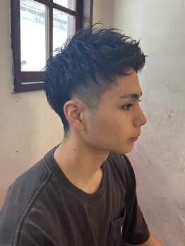 ウサギヘアー(Usagi hair)の写真/【西鉄久留米駅/徒歩2分】爽やかさとトレンド感を両立!スパイキーショート&パーマで旬のメンズヘア◇