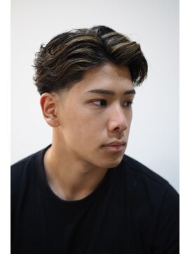 ヨシザワインク プレミアム 横浜 桜木町店(YOSHIZAWA Inc. PREMIUM) 30代40代73分けビジカジ爽やかアップバング刈り上げ