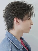 ゴールド 大阪 梅田店(GOALD) フェザーショートフェザーパーマツーブロックセンターパート