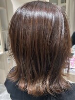 エヴァーグロー 郡山(ever glow)&nbsp;くびれミディアムレイヤーカットボブウルフ大人スタイル