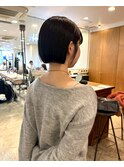 千葉駅/着物ヘア/大人ガーリー/ダークアッシュ/似合わせカット