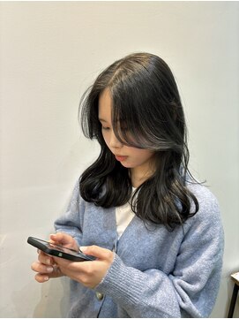 ノットバイベル 大宮(knot by belle) 《Hana》ダークグレー/小顔くびれヘア/黒髪艶カラー/韓国/大宮