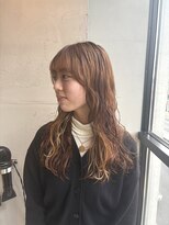 シアン 大須店(CYAN.)&nbsp;ロングウェーブパーマ×イヤリングカラー【栄/矢場町/大須】