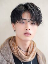 ウィールール 手稲店(WE RULE) 毛流れハンサムショートセンターパートメンズ黒髪爽やか