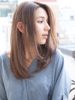 パティオンツー(PATIONN2)&nbsp;ツヤストレート内巻き大人クラシカルモードミルクティーカラー