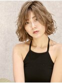 ボブ×ハイトーン×ヴェールウェーブ